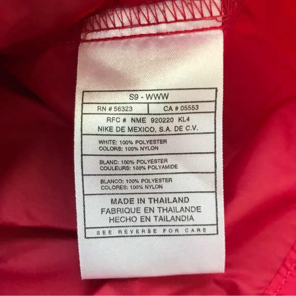 Vintage NIKE Red tracksuit Jacket windbreaker mens XL - Picture 6 of 6